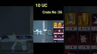 Glacier Scarl Crate opening for 10 UC BGMI #bgmi #bgmilive #bgmishorts #luckycrateopening