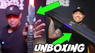 MY NEW REALISTIC LIGHTSABER UNBOXING EXCLUSIVE 1/200 + NEW CHASSIS FROM THEORY SABERS