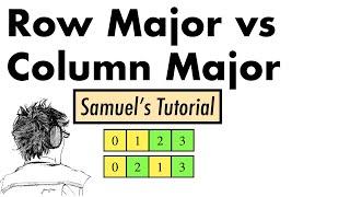 Row-major order vs column-major order: Samuel's tutorial