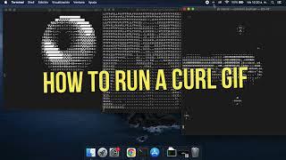 How to RUN a CURL text GIF EASY  #curl #GIF CURL ASCII.LIVE/RICK #donuts #rick #nyan