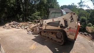 Greater Atlanta, Roswell, GA concrete driveway and retaining wall replaced