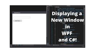 How to Open A New Pop up Window WPF C#   WPF Tutorial Part 6