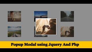 show image in popup modal using jquery and php || Coding Juice