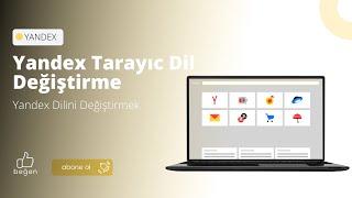 Yandex Tarayıc Dil Değiştirme ***Yandex  Dilini Değiştirmek