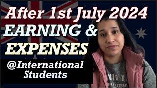 International student earning and expenses in Australia in 2024 #internationalstudents #studyvisa