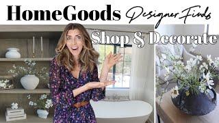 NEW HOMEGOODS SHOP & DECORATE With Me / Designer Home Finds Best of March / Spring Decorate With Me