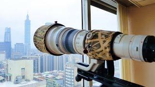 25mm-15000mm 600X Super-telephoto ZOOM- Canon EF 800mm F5.6 IS -4K- Taipei 101 超望遠