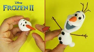 How to make Olaf /Frozen /snowman/air dry clay