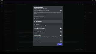 Discord Notification Settings