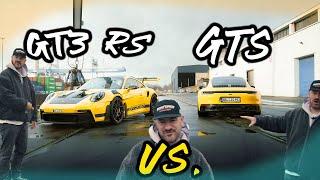 THE COMPARISON! 992 GTS vs. 992 GT3RS | Same components, equipment, etc! | RING POLICE