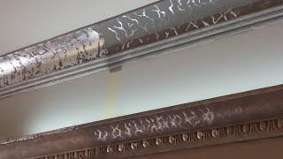 Sample decor on the cornice with backlight