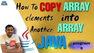 How To Copy One Array Elements into Another Array | kk funda | java programming
