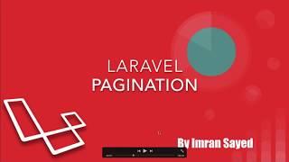 #16 Pagination In Laravel 5 6