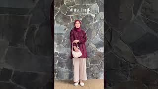 Racun Outfit Shopee Tunik Wanita Simple Murah | Rekomendasi Ootd Hijab Shopee Fashion Haul Outfit