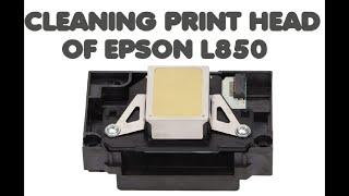 Epson L850 printer head cleaning