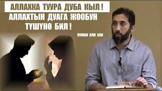 Аллаха туура дуба кыл,  дубанын кабыл болгонун  да туура  түшүнө  бил /  Нуман али Хан