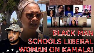 Black Man SCHOOLS Liberal Black Woman Voting For Kamala Harris Just Because She Is A 'Black' Woman!