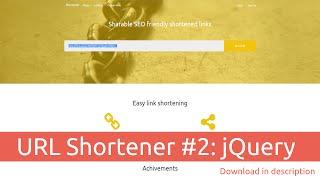 URL Shortener #2: jQuery