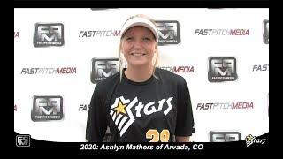 2020 Ashlyn Mathers Third Base and Second Base Softball Skills Video - Colorado Stars