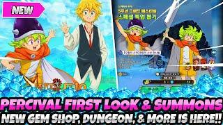 *FIRST LOOK AT 4KOA PERCIVAL & SUMMONS!* + ANIMATIONS, GEM SHOP, FORT SOLGRES, MORE (7DS Grand Cross