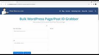 Bulk WordPress Page/Post ID Grabber & CSS Generator