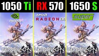 GTX 1050 Ti vs. 1650 Super vs. RX 570 | Horizon Zero Dawn