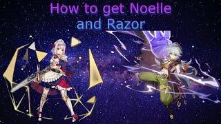 How to get Noelle and Razor as f2p in genshin impact