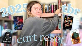 Resetting My TBR Cart for 2025  | Fantasy, Romance, Horror, Cozy Reads & More!