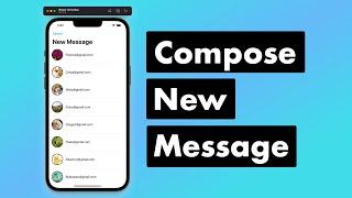 SwiftUI Firebase Chat 08: Show All Users for Creating Message