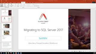 Migrating to SQL Server 2017
