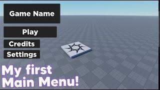 Menu Gui V1 // Roblox Showcase