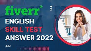 How to Pass Fiverr English Skill Test 2022 || Fiverr English Skill Test Easily || Freelancing Doctor