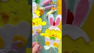 Чем украсить куличи?  How to make a Cute Easter Felt Chicken