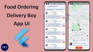 Food Ordering Delivery Boy App UI in Flutter | FooxEx