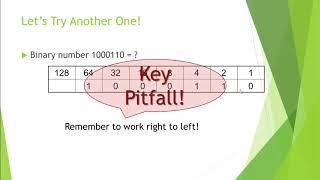 Networks 5 -  Binary Numbers