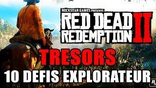 RED DEAD REDEMPTION 2 : 100% explorer challenges + all treasures and maps