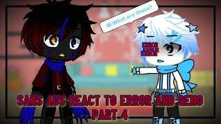 Sans AUs react to Error and Geno | Part 4 | Aftermath Part 1 |