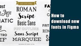 How to download new fonts in figma | Free
