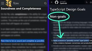 Flow and TypeScript actually have the same soundness goal (!!)