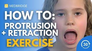 How to Do Tongue Protrusion and Retraction Exercise | 30 Seconds | MedBridge