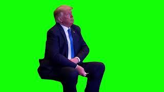 Donald Trump Counting Money meme - Green Screen