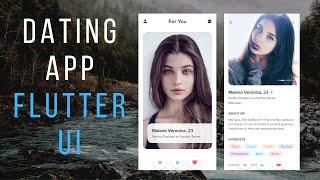 Build a Dating App | Flutter UI | Speed Code