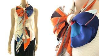 Hermes 90cm Silk Scarf Large Bow Tie (Grand Noeud Papillon)