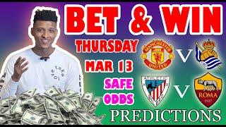 Football Prediction Today 13-03-2025 |  Betting tips Today | Mig predictions | Safe Investments