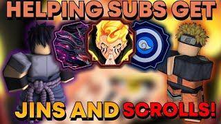 (SHINDAI RENGOKU!) HELPING SUBS GET JINS AND SCROLLS! | SHINDO LIFE LIVE STREAM! | RellGames!