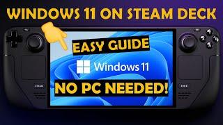 Windows 11 on Steam Deck from a MicroSD Card | No PC Required!