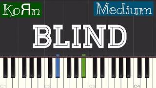 Korn - Blind Piano Tutorial | Medium