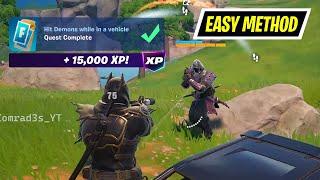 How to EASILY Hit Demons while in a vehicle Fortnite