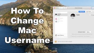 How To Change A Mac Username - Including Account Name & Home Directory - macOS Users & Groups