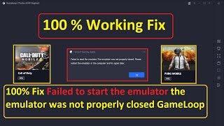 Failed to Start the Emulator | GameLoop | 100 % Working Fix |